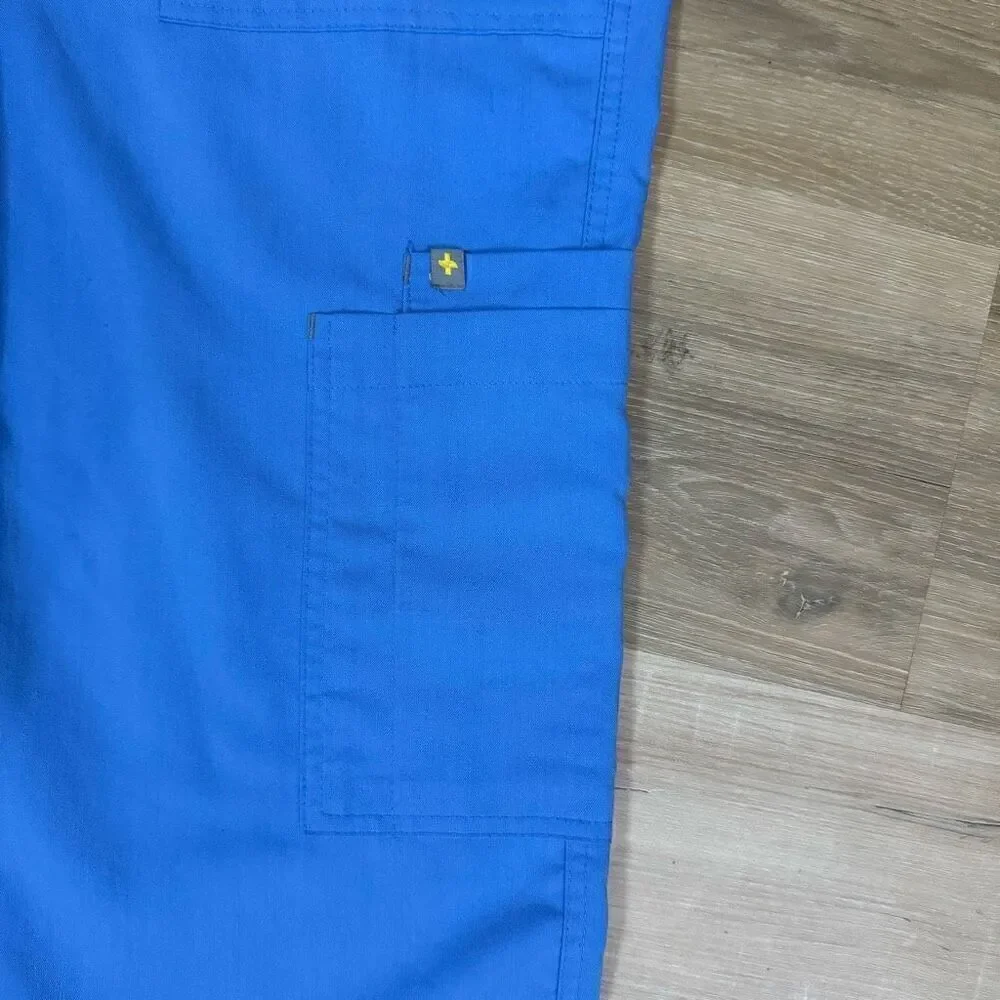 Figs Men's Size 33” Cairo Cargo Scrub Pants Ceil Blue Medical Uniform CNA Nurse